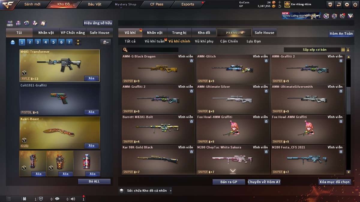 shop acc cf uy tin gia re